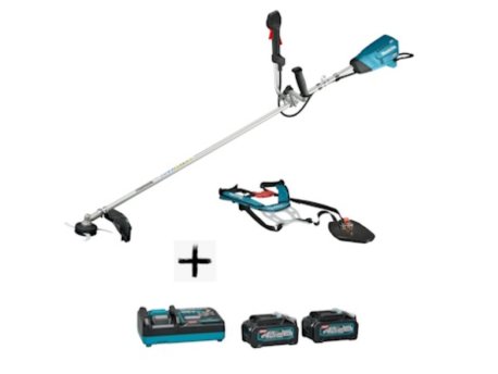 MAKITA Akumulatorski trimer XGT 40V UR016GZ + starter set XGT (2 x 4Ah BL4040 + brzi punjač DC40RA) 191L77-9
