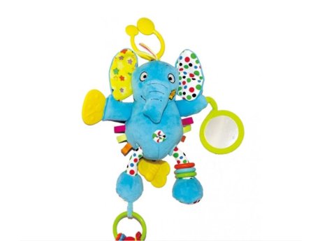 BIBA TOYS Plišana igračka ( sa ogledalom ) slonić