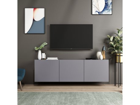 HANAH HOME TV polica White Anthracite