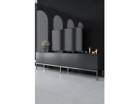 HANAH HOME TV polica Lord Anthracite Silver