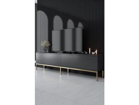 HANAH HOME TV polica Lord Anthracite Gold