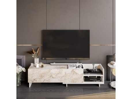 HANAH HOME TV polica Parion White