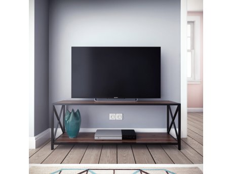 HANAH HOME TV polica Xena Black Walnut