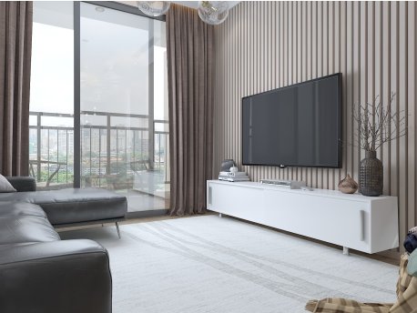 HANAH HOME TV polica Nehi White White
