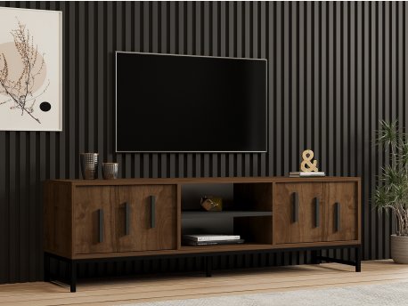 HANAH HOME TV polica Shape Walnut