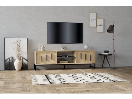 HANAH HOME TV polica Shape Sapphire Oak