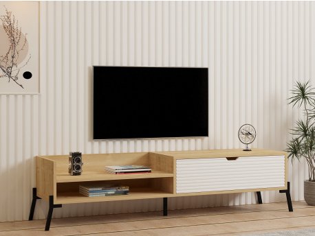 HANAH HOME TV polica Trezza Sapphire Oak White