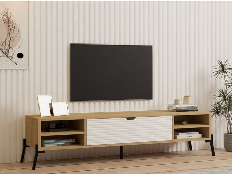 HANAH HOME TV polica Santa Sapphire Oak White