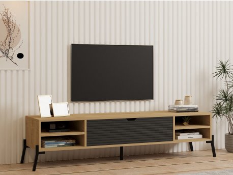 HANAH HOME TV polica Santa Sapphire Oak Antracite