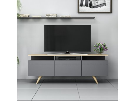 HANAH HOME TV polica Berlin 150 Anthracite