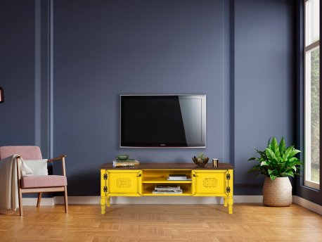 HANAH HOME TV polica Ada TV Yellow