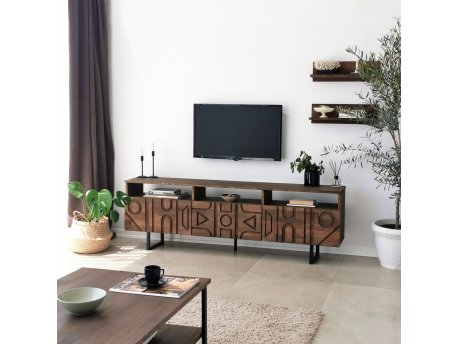 HANAH HOME TV polica Aristo Walnut
