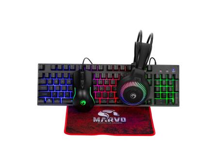 MARVO Gejmerski set tastatura- miš-slušalice-podloga LOOT 40 CM416