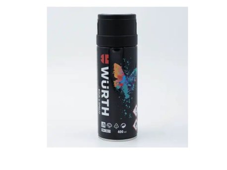 WURTH Boja u spreju, CRNI sjaj RAL9005, 400ml