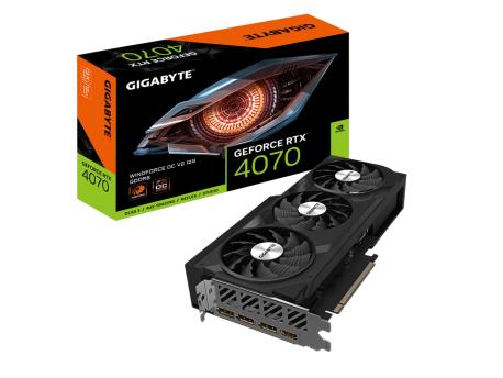 GIGABYTE NVidia GeForce RTX 4070 WINDFORCE OC V2 12GB GV-N4070WF3OCV2-12GD