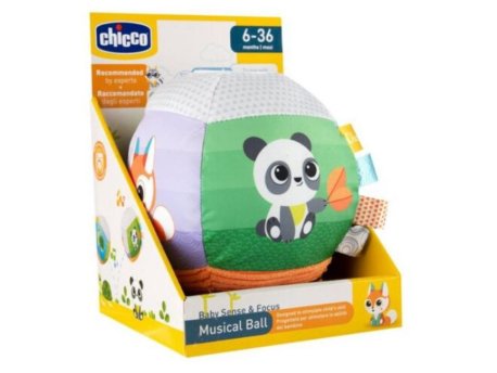 CHICCO Mekana muzička lopta motivi životinja
