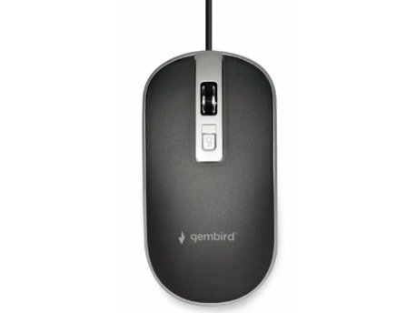 GEMBIRD Optički miš, crno-sivi (MUS-4B-06-BS)