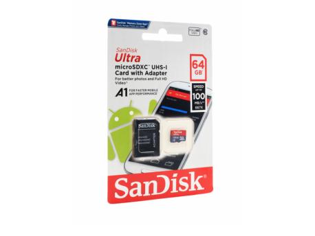 SANDISK 64GB microSDXC memorijska kartica sa adapterom