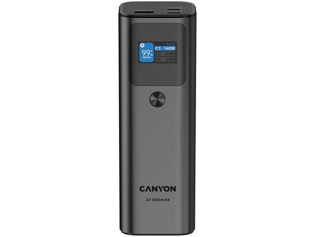 CANYON Power bank PB-2010 TFT 27000 mAh 97.2Wh PD140W QC 3.0