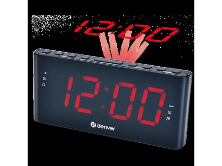 DENVER CPR-710 Radio sat, 1.8'', Alarm, FM, PLL, Crni