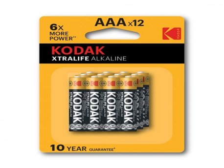 KODAK KODAK Alkalne baterije (XTRALIFE) AAA/6+6kom