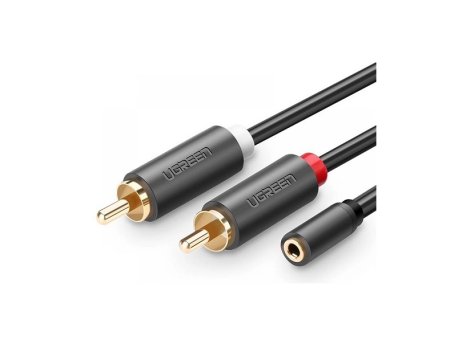 UGREEN AV102 3.5mm na 2 RCA M/F audio kabl 1m