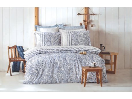 L`ESSENTIEL MAISON Ranforce posteljina (200x220) Paisley Blue