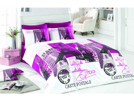 L`ESSENTIEL MAISON Ranforce posteljina (200x220) Paris Lilac