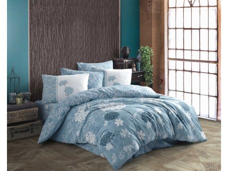 L`ESSENTIEL MAISON Ranforce posteljina (200x220) Rixos Blue