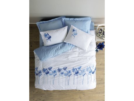 L`ESSENTIEL MAISON Ranforce posteljina (200x220) Onella Blue