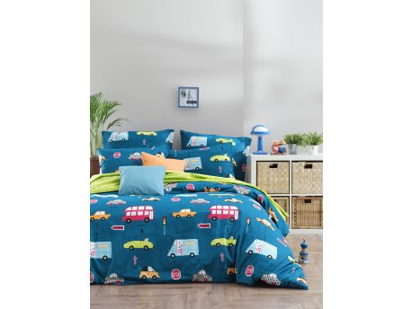 L`ESSENTIEL MAISON Ranforce posteljina (200x220) Paula Blue