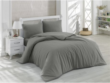 L`ESSENTIEL MAISON Ranforce posteljina (200x220) Dark Grey