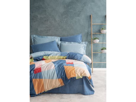 L`ESSENTIEL MAISON Ranforce posteljina (200x220) Cosy Blue