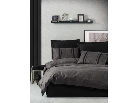 L`ESSENTIEL MAISON Ranforce posteljina (200x220) Bitter Anthracite
