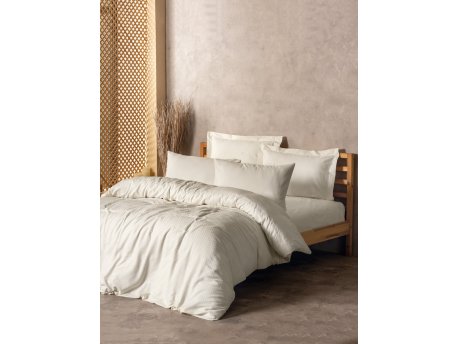 L`ESSENTIEL MAISON Ranforce posteljina (200x220) Plaid Cream