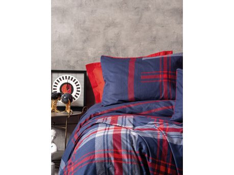 L`ESSENTIEL MAISON Ranforce posteljina (200x220) Abel Red
