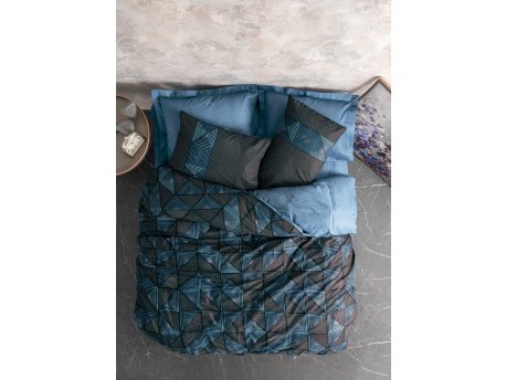 L`ESSENTIEL MAISON Ranforce posteljina (200x220) Armor Black