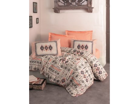 L`ESSENTIEL MAISON Ranforce posteljina (200x220) Kateri Salmon