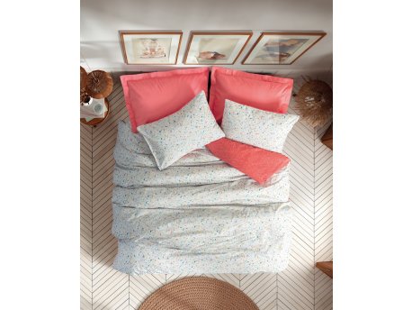 L`ESSENTIEL MAISON Ranforce posteljina (200x220) Messy Coral