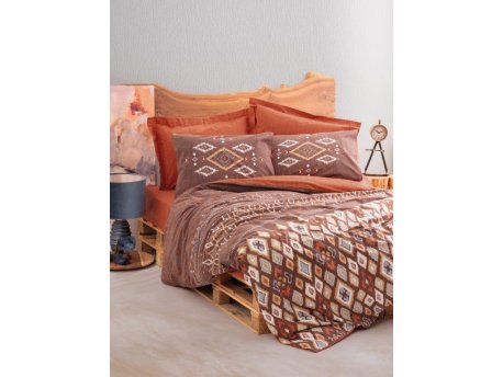 L`ESSENTIEL MAISON Ranforce posteljina (200x220) Belize Brown
