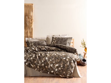 L`ESSENTIEL MAISON Ranforce posteljina (200x220) Foresta Beige