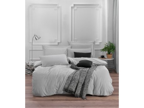 L`ESSENTIEL MAISON Ranforce posteljina (200x220) Fresh Color - Light Grey