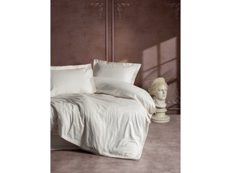 L`ESSENTIEL MAISON Satenska posteljina (200x220) Stripe Ecru