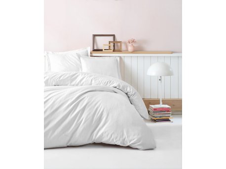 L`ESSENTIEL MAISON Satenska posteljina (200x220) Stripe White