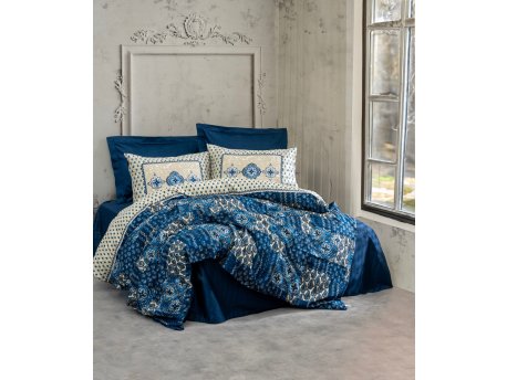 L`ESSENTIEL MAISON Satenska posteljina (200x220) Stasya Dark Blue