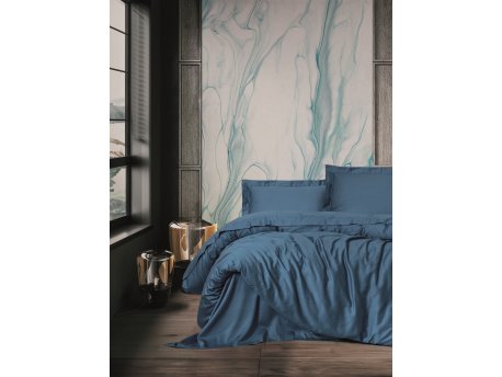 L`ESSENTIEL MAISON Satenska posteljina (200x220) Elegant Blue