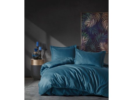 L`ESSENTIEL MAISON Satenska posteljina (200x220) Stripe Blue