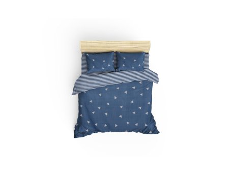 L`ESSENTIEL MAISON Komplet posteljina (200x220) Ucgen Blue