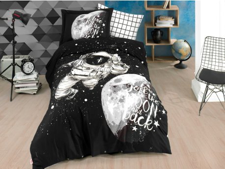L`ESSENTIEL MAISON Poplin posteljina (160 x 220) Galaxy Black