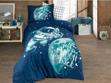 L`ESSENTIEL MAISON Poplin posteljina (160 x 220) Galaxy Royal